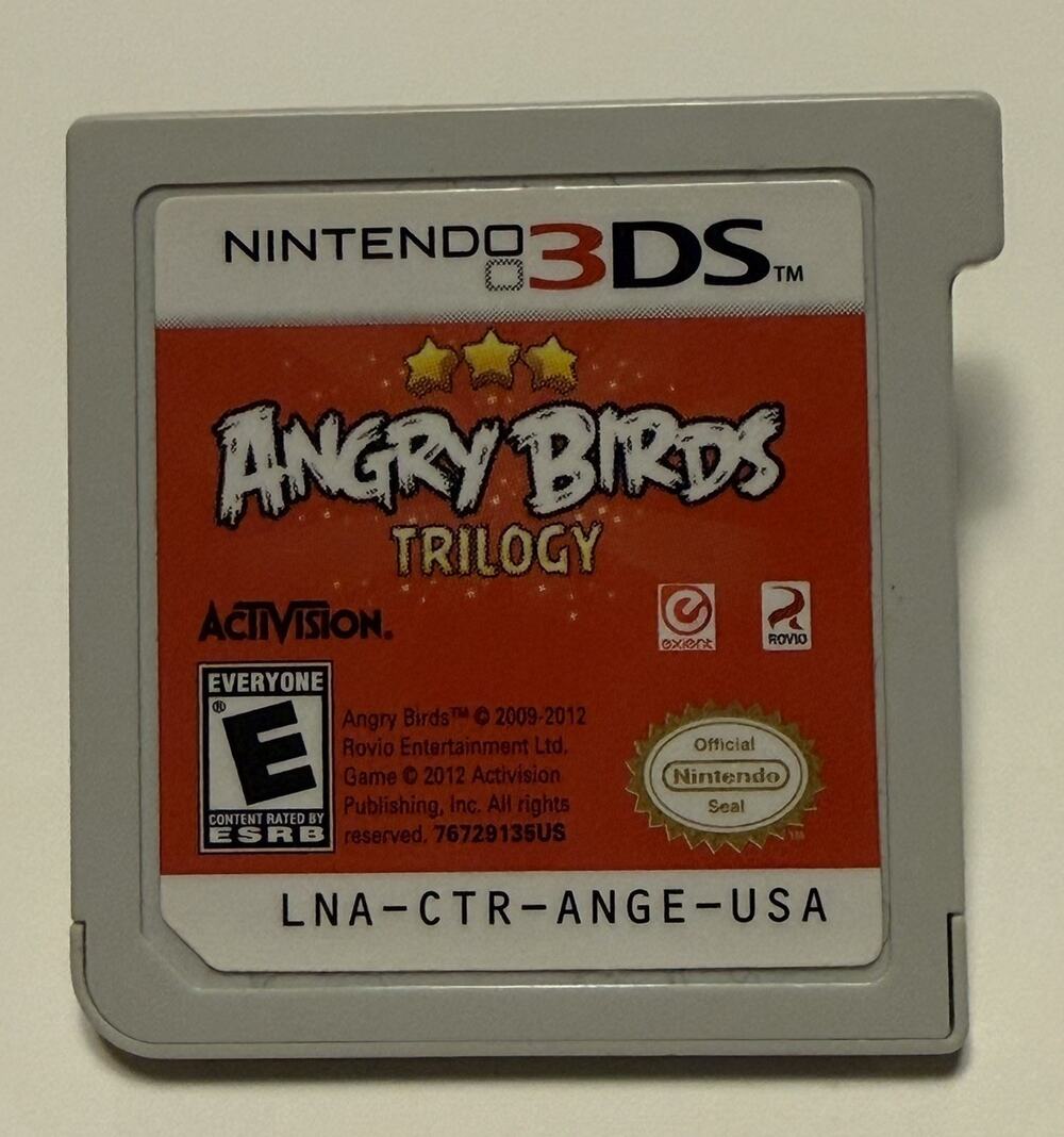 Angry Birds Trilogy (Nintendo 3DS) Authentic Cartridge - Tested & Works